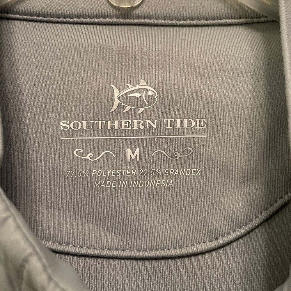 Like New Southern Tide JOSETTE Full Zip Jacket Light Gray Pockets Medium - Picture 2 of 14